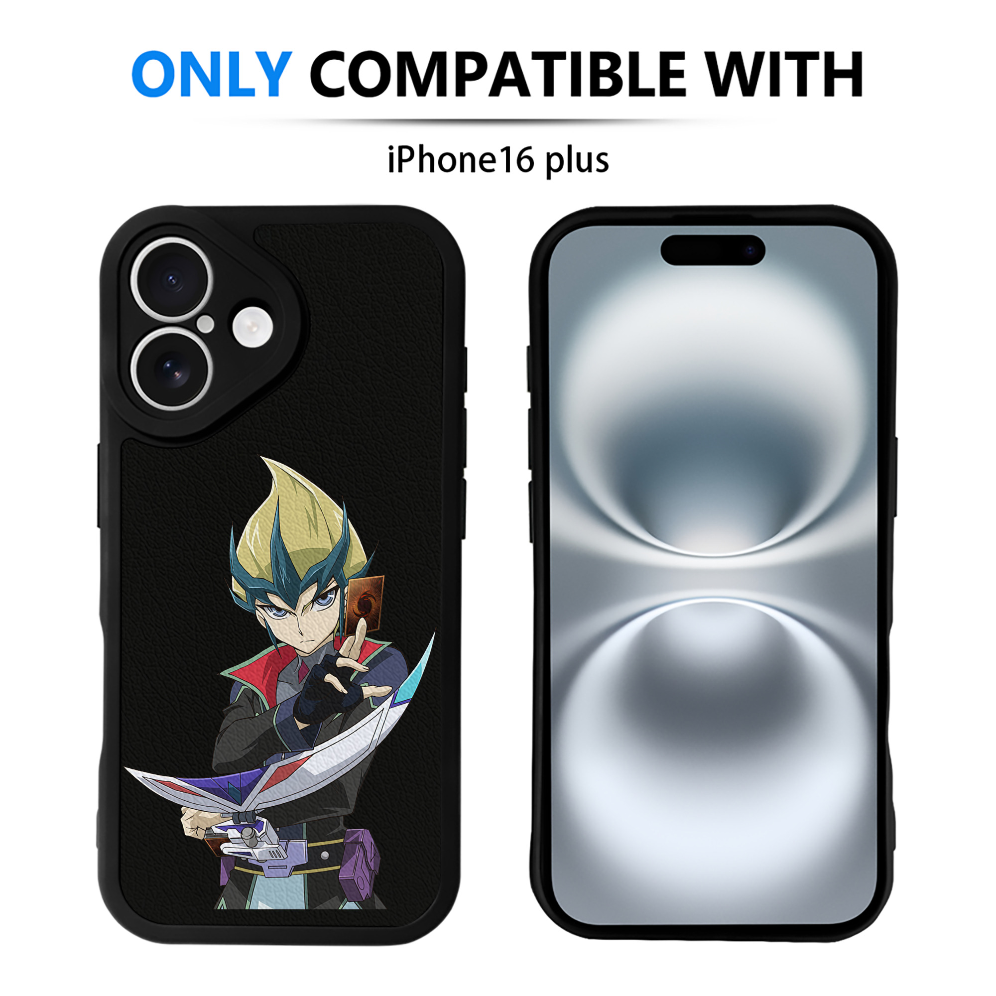 遊☆戯☆王 Yu-Gi-Oh! 【iPhone 16シリーズ対応】シリコンスマホケース（レザー調） 材質：シリコン